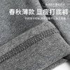 灰色打底裤女外穿春秋纯棉薄款高腰长裤新款紧身弹力大码九分棉裤 商品缩略图2