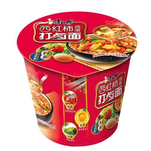 康师傅西红柿打卤面(桶)85g 商品图0