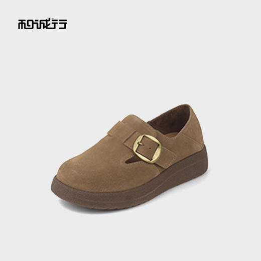 和诚行2025秋季新款休闲百搭厚底勃肯鞋女式休闲鞋0820306 商品图1