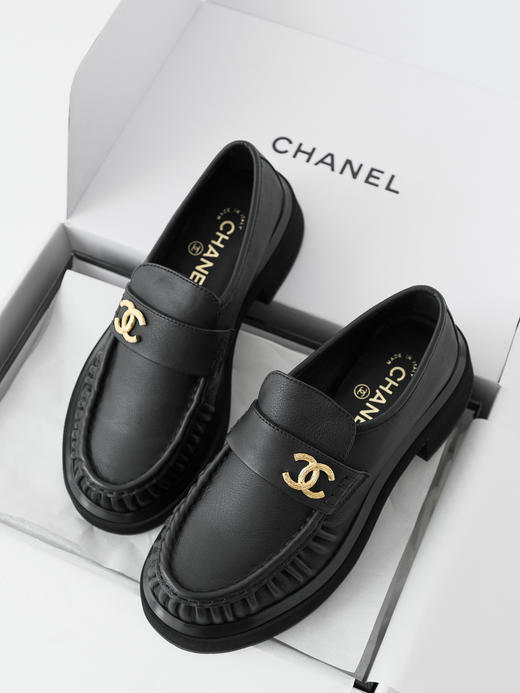 XX48-CHANEL香奈儿一脚蹬简约舒适百搭乐福鞋女款黑色（KS*MM） 商品图2