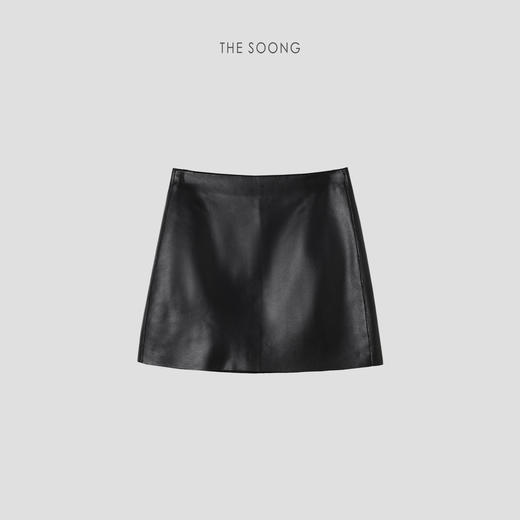 THESOONG/英国进口100%绵羊皮真皮短裙女 半裙A字裙HWPY7589 商品图8