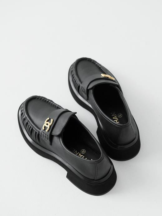 XX48-CHANEL香奈儿一脚蹬简约舒适百搭乐福鞋女款黑色（KS*MM） 商品图5