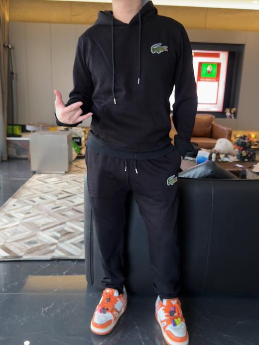 法鳄男士秋冬加绒休闲卫衣长裤（波哥穿L码） 商品图4