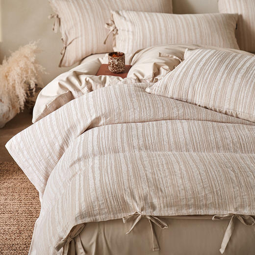 【亚麻大提花贡缎磨毛四件套】亚麻大提花贡缎磨毛四件套民宿棉麻被套床单4件套 商品图11