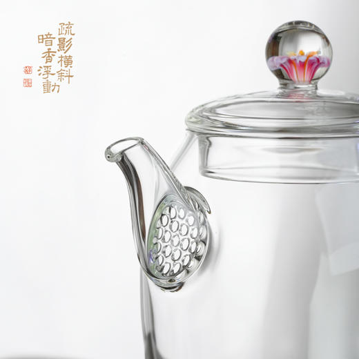 暗香疏影/秦权小泡壶/高硼硅玻璃耐热泡茶壶家用耐高温可煮200ml 商品图1