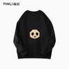 PINLI品立2025秋季新款熊猫植绒套头卫衣男士圆领长袖休闲潮上衣BG253109004 商品缩略图5