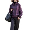 丁摩户外冲锋衣女爆款独特漂亮超好看紫色连帽夹克外套5ZF-9226 商品缩略图4