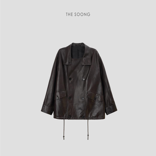 THESOONG/秋冬新品西班牙进口绵羊皮羊皮革真皮外套HWPY7795 商品图4