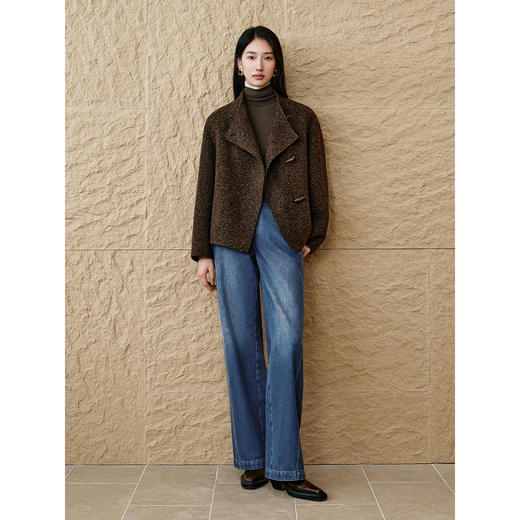 INSUN恩裳美拉德短款双面呢大衣 商品图2