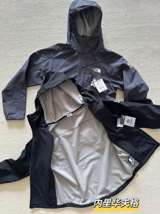 原单正品 TNF北面巅峰户外日常防风防水连帽外套夹克，颜色：黑色 灰色
尺码：M～XXL 商品图2