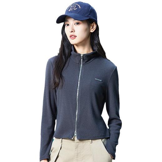 丁摩 拉链短款外套春秋薄款透气户外运动长袖上衣5ZF-560 商品图4