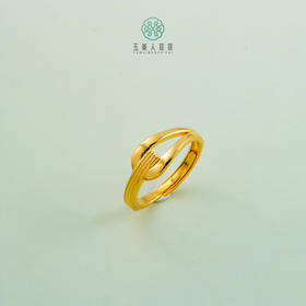 足银戒指-马蹄活口戒