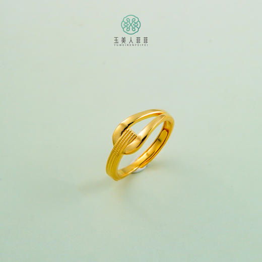 足银戒指-马蹄活口戒 商品图0