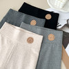 纯棉打底裤女外穿春秋季薄款高腰大码新款紧身弹力九分裤黑灰长裤 商品缩略图3