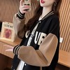 大码胖mm女装春秋薄款卫衣女美式复古设计感学院风棒球服上衣外套新款爆款 商品缩略图0