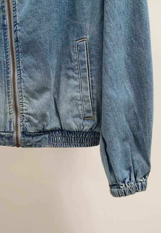 34-2 断码亏清 渠道圆正 粉色小马刺绣 美式复古休闲 水洗牛仔夹克夹克外套 商品图12