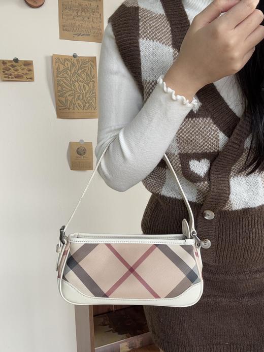TD6-巴宝莉 格纹腋下包 黑白两色(RG*MM) 商品图1