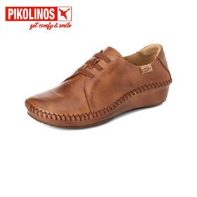 【Pikolinos 】  B3F | 派高雁秋季牛皮松紧带圆头深口平跟单鞋PL251140