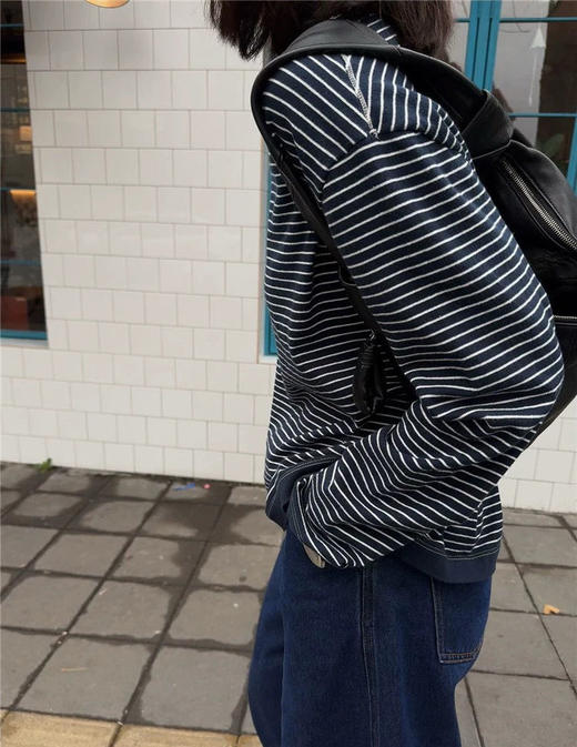 韩国订单45R条纹T恤08283 商品图3