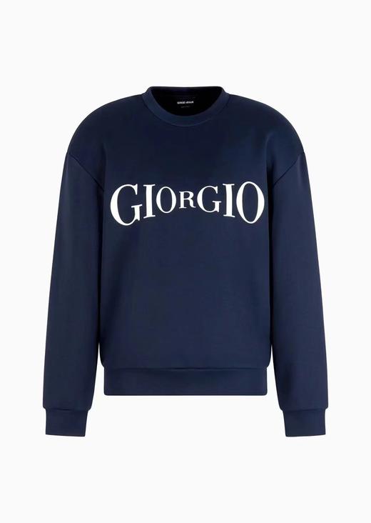 G.@宽松圆领套头落肩撞色标识卫衣 WY910 商品图2