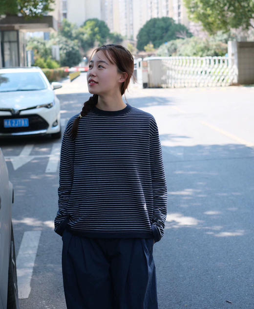 韩国订单45R条纹T恤08283 商品图9