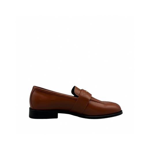 XX44-CELINE赛琳 Triomphe圆头套穿乐福鞋3cm女款棕色黑色（KS*MM） 商品图8