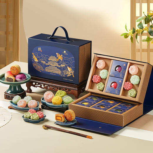 【尚食月华礼盒】皇家尚食局x敦煌博物馆 国风糕点礼盒特产文创新年圣诞节伴手礼物 商品图4