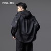 PINLI品立2025秋季新款宽松拼料连帽牛仔外套男潮牌印花休闲夹克GD253104107 商品缩略图3