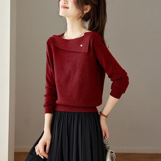 高级感打底衫设计感小众，气质内搭可外穿毛衣CC-27-25156 商品图1