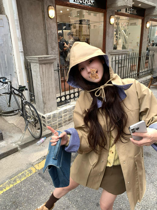 Read Nameless/超重工拼接格子风衣 2025/9/22 商品图0