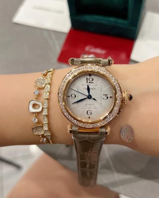 TB42-卡地亚 帕莎系列 石英机芯 镶钻 女表 瑞表（WG） 商品图0