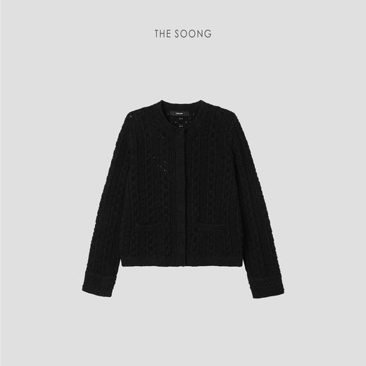 THESOONG/纯手工勾花早秋毛衣打底衫女外穿针织开衫长袖HWMY7656 商品图4