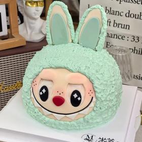 ［网红拉布布创意定制蛋糕粉色款］