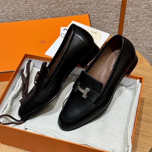 XX52-HERMES爱马 Paris套脚女士休闲单鞋女款黑色（KS*MM） 商品图2