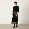 THESOONG/绵羊毛七分袖极简慵懒时髦廓形T恤裙女中长款宽松HWQZ7510 商品缩略图2