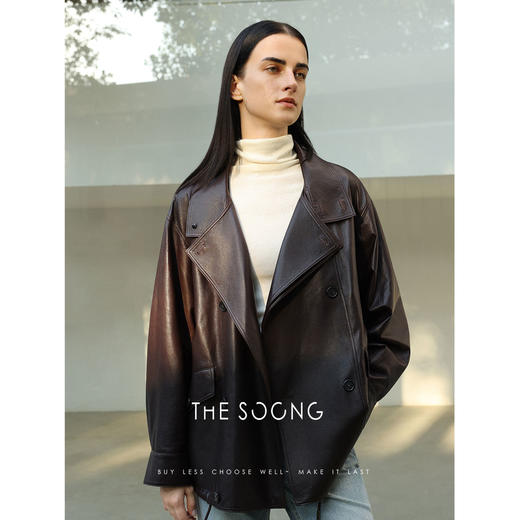 THESOONG/秋冬新品西班牙进口绵羊皮羊皮革真皮外套HWPY7795 商品图0