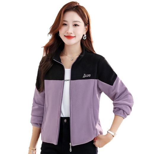 摇粒绒撞色外套冲锋衣，内胆秋冬加绒保暖徒步登山服TR-FB71170 商品图4