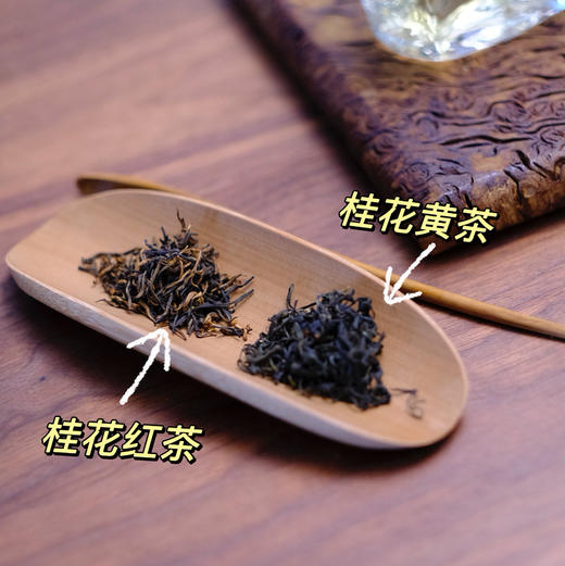 【桂花红茶，桂花黄茶】以鲜桂花和蒙顶红茶黄茶窖制，桂花芬芳馥郁清雅而生蜜香，非遗传承人魏老师私房茶，既不失茶的真味又带浓郁桂花香气，香甜倍增。 商品图4