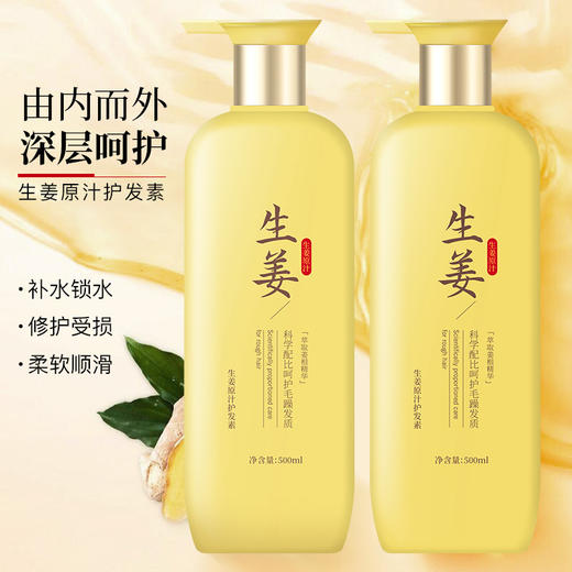 蕾昂莱老生姜洗发水厂家新款新品清爽蓬松补水保湿护发素去屑洗发水 商品图2