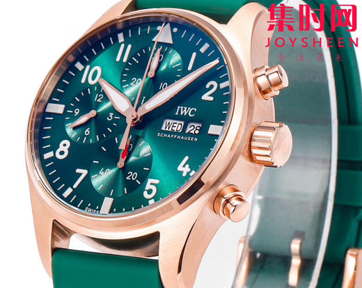 新品 红金绿盘绝美配色 IWC万国 TW飞行员计时系列 新款IW388110 男士腕表 商品图1