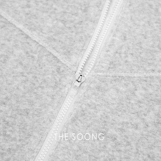 THESOONG/早秋精选100%纯棉绒感卫衣连帽长袖开衫HBWT7936 商品图3