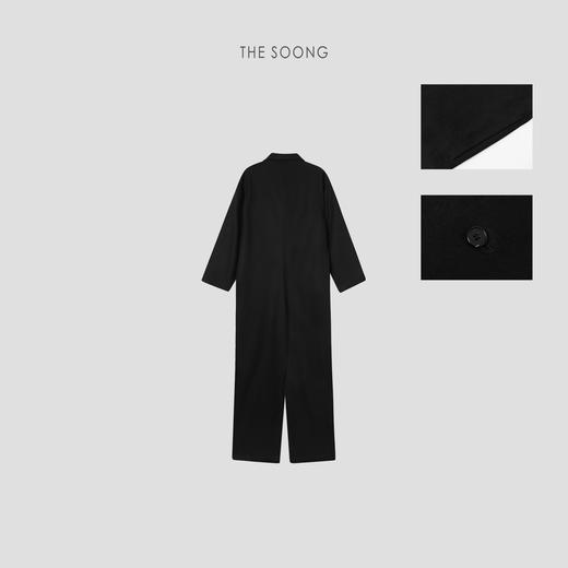 THESOONG/羊毛混纺连体衣女秋季polo领套装中长款HBKZ7392 商品图6