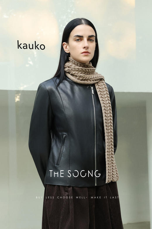 THESOONG/土耳其进口100%羊皮真皮大衣女机车夹克外套秋季款HWPY7894 商品图9