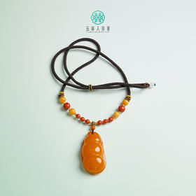 珠光宝气-蜜蜡大福豆吊坠