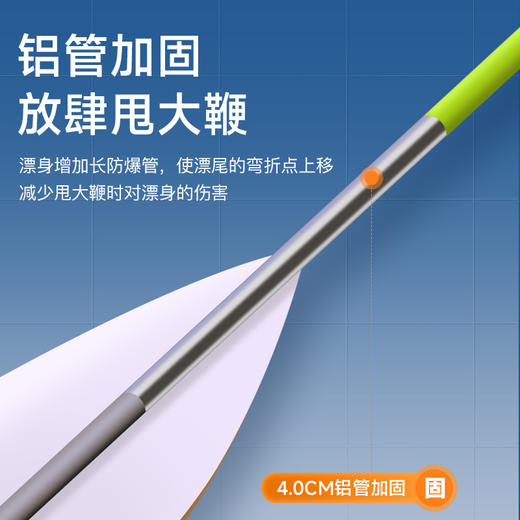 佳钓尼倒锥尾鲢鱅日用浮漂无惧风浪加固铝管甩大鞭也能更轻松 商品图4