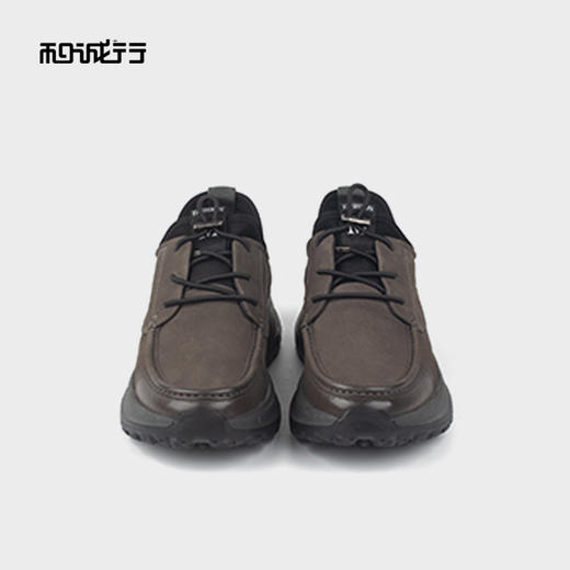 和诚行2025秋季新款真皮舒适便携系带男式休闲鞋0551248 商品图2