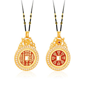 金玉良缘桃花吊坠 吉祥饰品