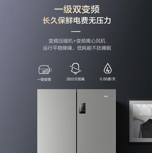 海尔（Haier）冰箱 BCD-539WGHTDEDH9U1 商品图5