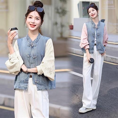 GUO风茧型牛仔外套，时尚休闲外套HR-XYFS6781 商品图2