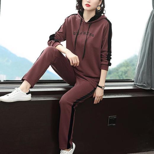 休闲大码宽松套装女2026新款中年妈妈装减龄秋季运动服两件套 商品图3